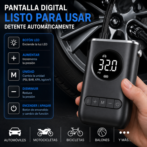 Compresor de aire portatil AeroPump Pro®